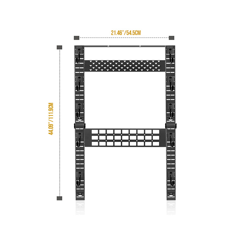 Wall Mount Rack 13 丨Shelf & Mag Hanger Added